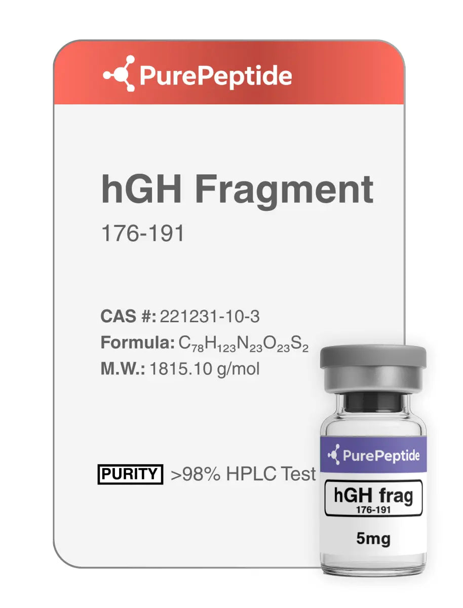 hgh frag 176-191 + ipamorelin Fragment 176-191, Modified GRF 1-29, and Blend FRAGMENT 176-191 PEPTIDE 2MG/5MG/10MG VIAL
